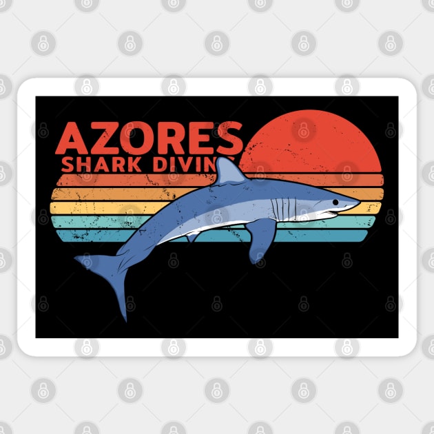 Mako Shark Azores Shark Diving Sticker by NicGrayTees